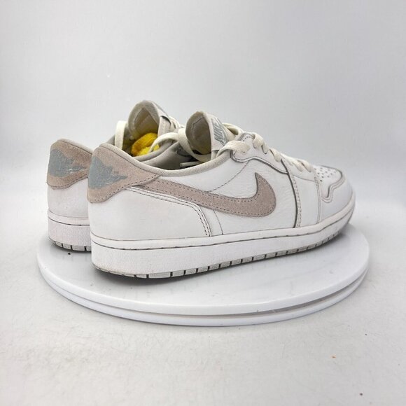 Nike Air Jordan 1 Low  Men Size 8 CZ0790-100 White Grey Particle Grey Shoes - Picture 5 of 15